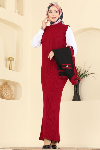 M.T. - طقم أحمر و أسود 1355MT581