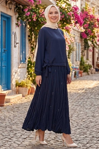 moda selvim Combined 1393ANT466 Navy Blue - Thumbnail