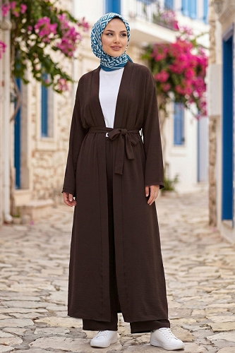 moda selvim Combined 1394ANT466 Brown - Thumbnail