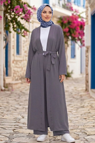 moda selvim Combined 1394ANT466 Gray - Thumbnail