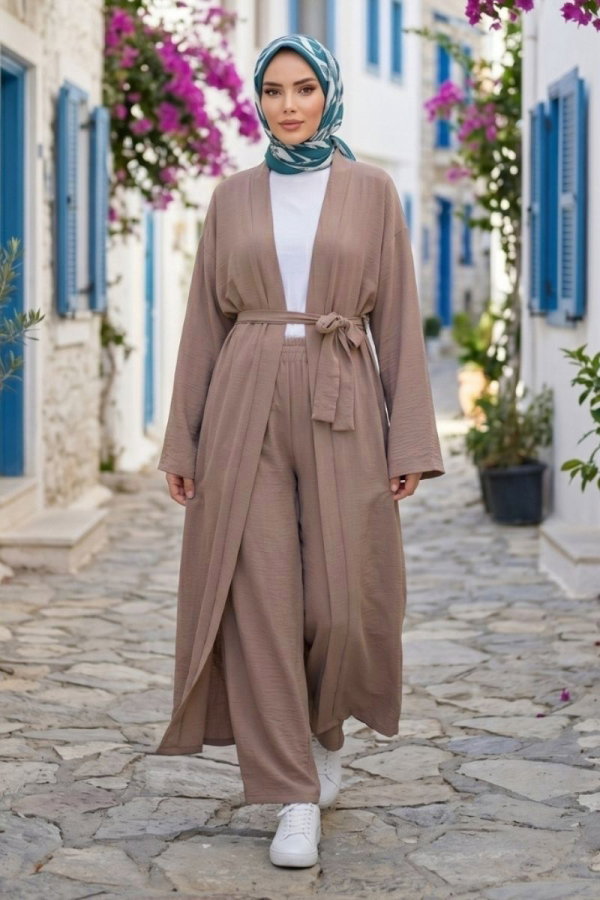 Modaselvim Hijab Combinations Combined 1394ANT466 Vision