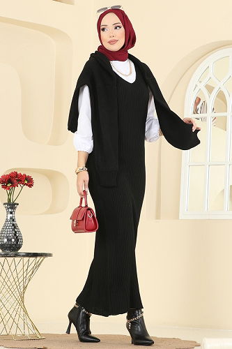 moda selvim Combined 1409MT581 Black - Thumbnail