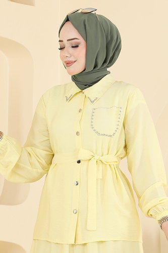 moda selvim Combined 142NZRK1200 Yellow - Thumbnail