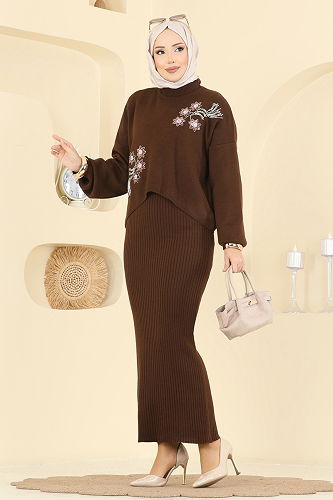 moda selvim Combined 1433MT581 Brown - Thumbnail