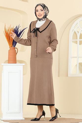 moda selvim طقم بيج 1434MT581 - Thumbnail