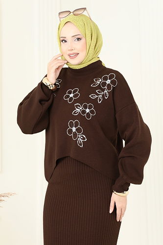 moda selvim Combined 1436MT581 Brown - Thumbnail