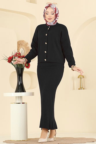 moda selvim Combined 1438MT581 Black - Thumbnail