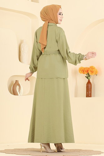 moda selvim Combined 143NZRK1200 Almond Green - Thumbnail
