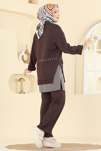 moda selvim Combined 14410SBL832 Brown - Thumbnail