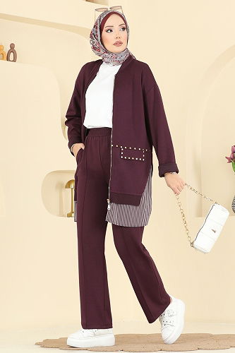 moda selvim Combined 14410SBL832 Damson - Thumbnail