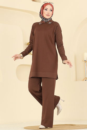 moda selvim Combined 144ART1138 Brown - Thumbnail