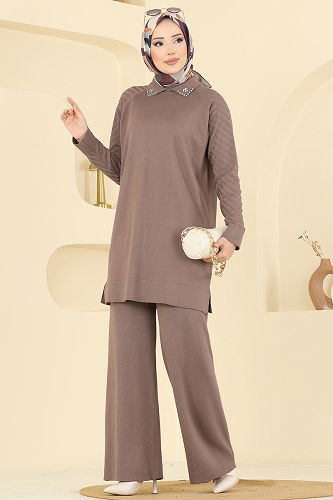 moda selvim طقم بيج 144ART1138 - Thumbnail