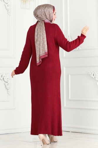 moda selvim Combined 1453HBS856 Burgundy - Thumbnail