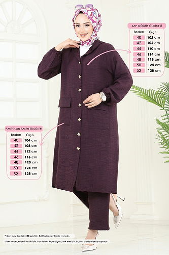 moda selvim Combined 145HBS856 Damson - Thumbnail