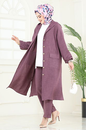 moda selvim Combined 145HBS856 Dark Lilac - Thumbnail