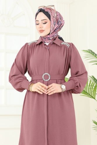 moda selvim طقم وردي غامق 1470MP806 - Thumbnail
