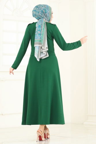 moda selvim طقم زيتي 152HBS856 - Thumbnail