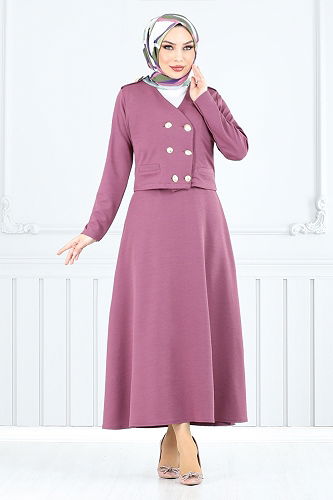 moda selvim Combined 152HBS932-M Dark Lilac - Thumbnail