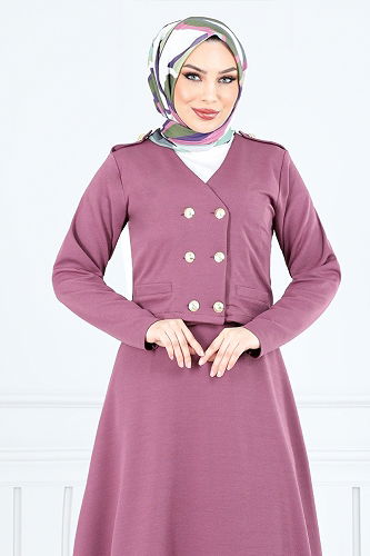 moda selvim Combined 152HBS932-M Dark Lilac - Thumbnail