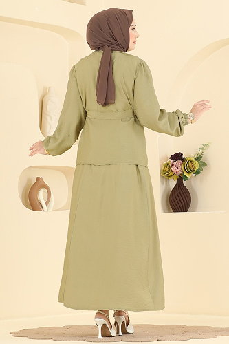 moda selvim Combined 153NZRK1200 Almond Green - Thumbnail