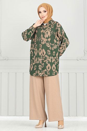 moda selvim Combined 1573LVN1041 Khaki - Thumbnail