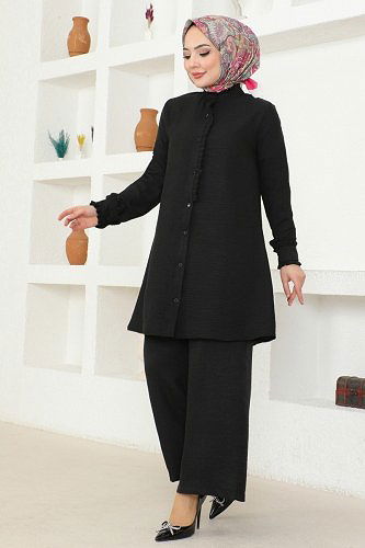 moda selvim Combined 15841NVN696 Black - Thumbnail