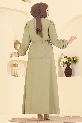 moda selvim Combined 161NZRK1200 Almond Green - Thumbnail