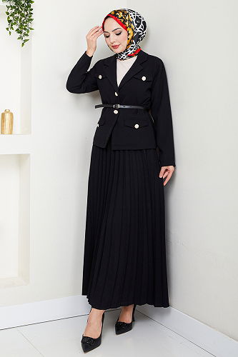 moda selvim Combined 16201BSK984-M Black - Thumbnail