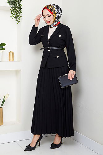 moda selvim Combined 16201BSK984-M Black - Thumbnail