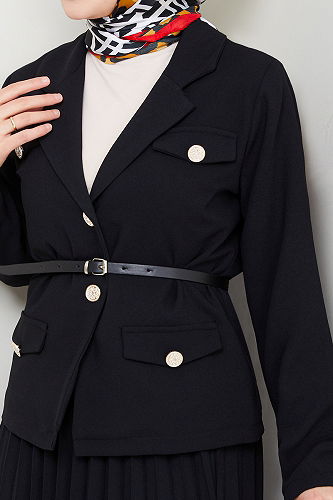 moda selvim Combined 16201BSK984-M Black - Thumbnail