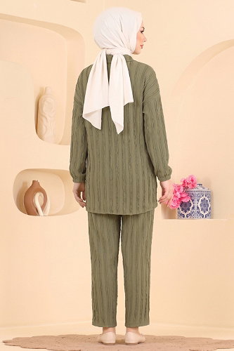 moda selvim طقم اخضر عفني 162NZRK1200 - Thumbnail