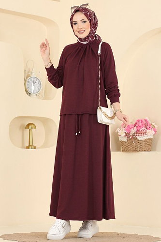 moda selvim Combined 163NZRK1200 Burgundy - Thumbnail