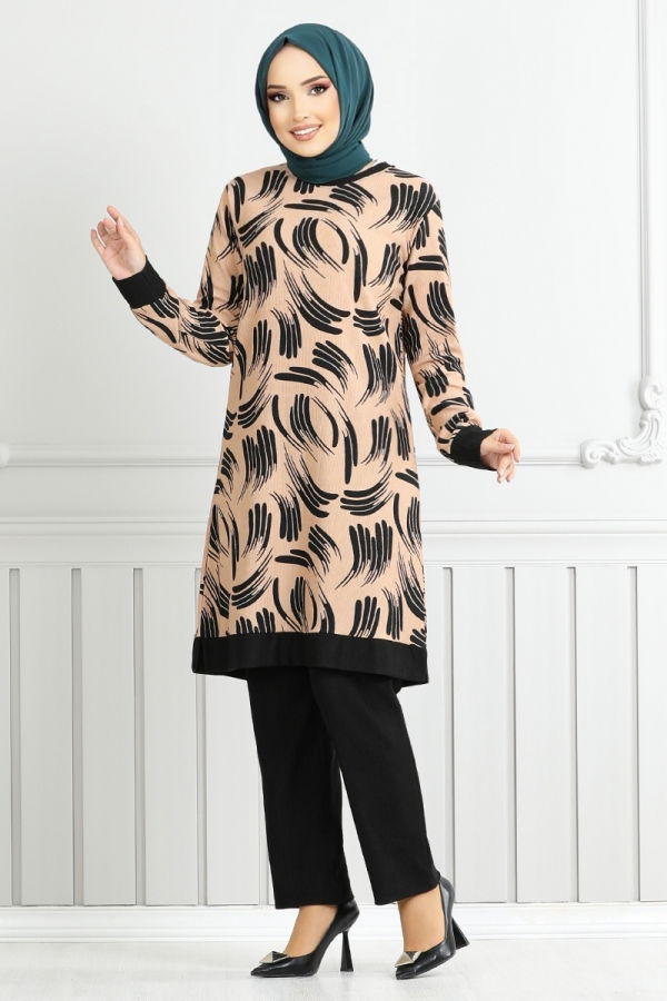 Modaselvim خصم صافٍ20%+20% في سلة التسوق طقم بيج 165BO1060-M