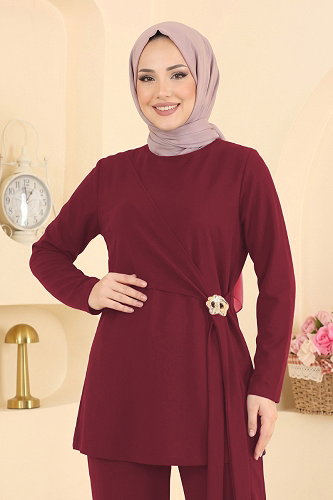 moda selvim Combined 165NZRK1200 Burgundy - Thumbnail