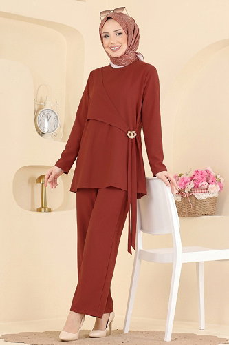 moda selvim طقم قرميدي 165NZRK1200 - Thumbnail