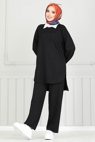 moda selvim Combined 1689LNA1042-M Black - Thumbnail