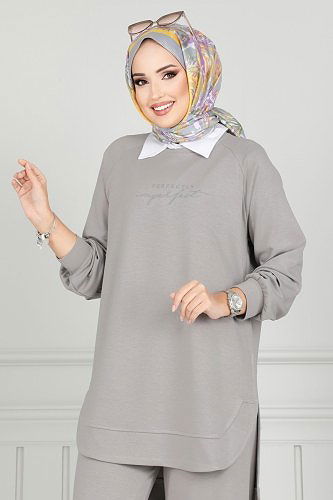 moda selvim Combined 1689LVN1041 Gray - Thumbnail