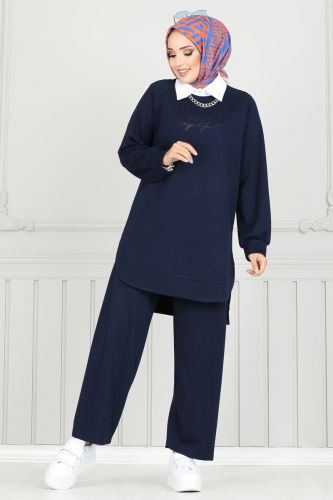 moda selvim Combined 1689LVN1041 Navy Blue - Thumbnail