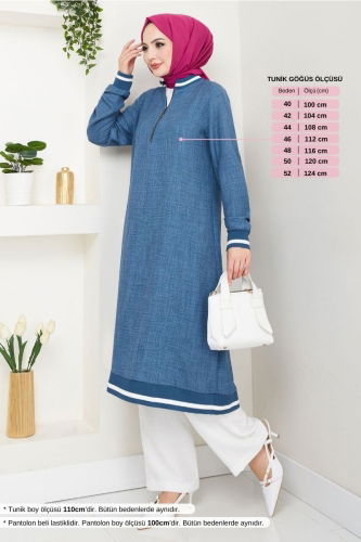 MRV S.V.L. - Combined 1724SVL982-M Indigo&Ecru