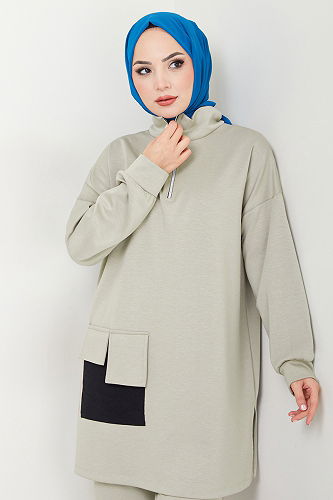 moda selvim طقم بيج 1732LNA1042-M - Thumbnail