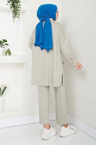 moda selvim طقم بيج 1732LNA1042-M - Thumbnail