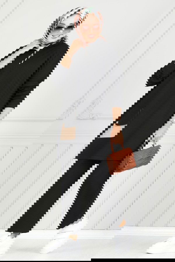 Modaselvim خصم صافٍ20%+20% في سلة التسوق طقم أسود 1732LVN1041