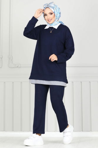 moda selvim Combined 1741LVN1041 Navy Blue - Thumbnail