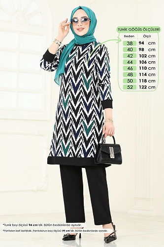 moda selvim Combined 175BO429 Petroleum - Thumbnail