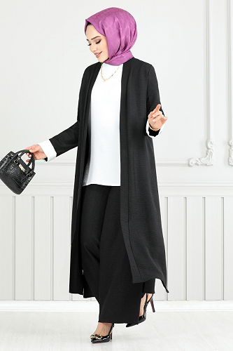 moda selvim Combined 1774LNA1042-M Black - Thumbnail