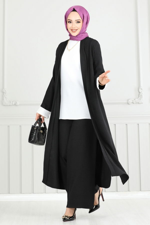 Modaselvim خصم صافٍ20%+20% في سلة التسوق طقم أسود 1774LVN1041