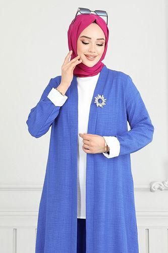 moda selvim طقم ازرق 1774LVN1041 - Thumbnail