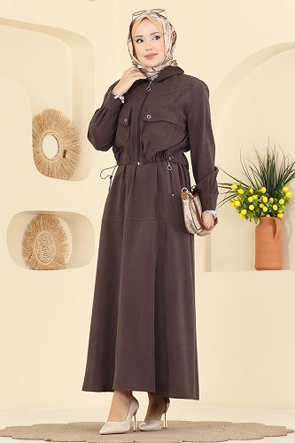 moda selvim طقم بني 1781FMZ1159 - Thumbnail