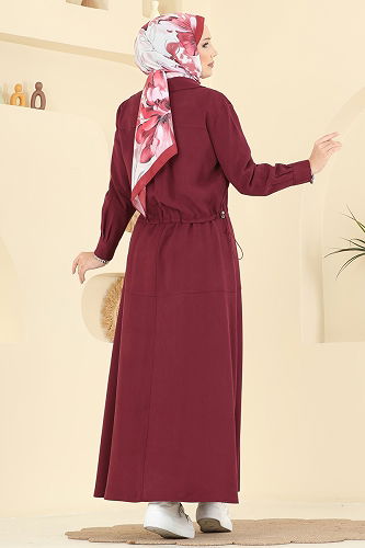 moda selvim Combined 1781FMZ1159 Burgundy - Thumbnail