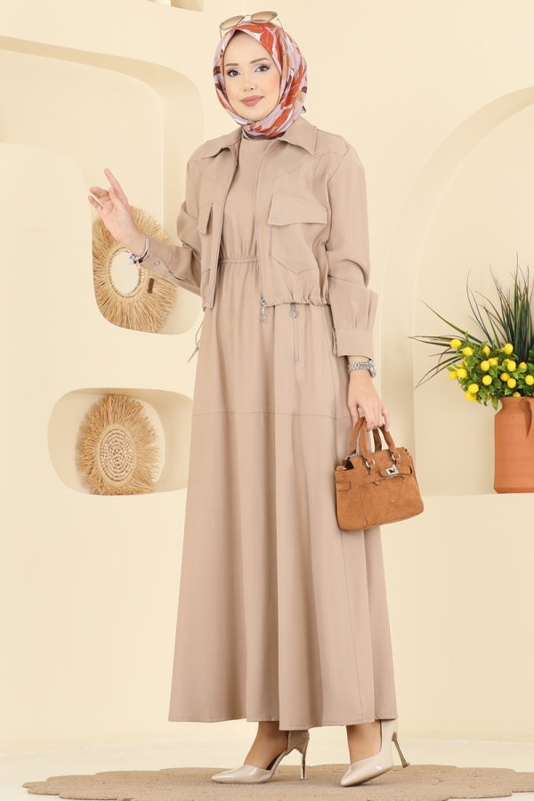 Modaselvim الاطقم طقم بيج 1781FMZ1159